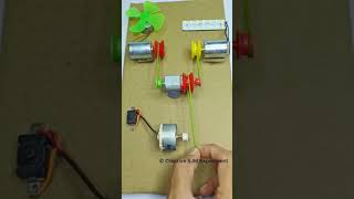 Belt drive mechanism • Dc motor tech dcmotor youtubeshorts dcmotorproject [upl. by Madge]