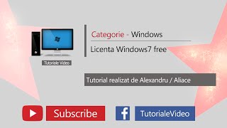 Licenta Windows 7 free [upl. by Libenson]