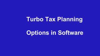 Tax Software  Turbo Tax [upl. by Ycats]