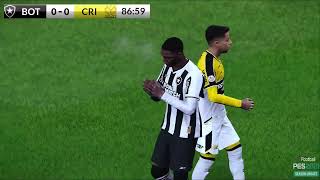 SIMULAÇÃO EFOOTBALL BOTAFOGO X CRICIMA AO VIVO  GAMEPLAY PES 2021 [upl. by Yral436]