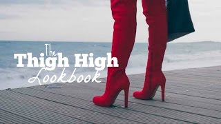 HOW TO WEAR  Thigh high boots  5 looks  LOOKBOOK 1  kallisteha [upl. by Burkle]