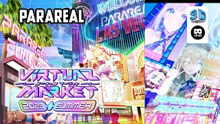 【VR Chat】Virtual Market 2023 Summer PARAREAL 【VR180 8K 3D】 [upl. by Tenaj]