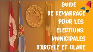 Guide de démarrage pour les élections municipales dArgyle et Clare [upl. by Godbeare552]