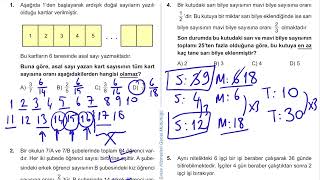 7 Sınıf Matematik Kazanım Kavrama Test 18 Oran Orantı Çözümler [upl. by Eiralc625]