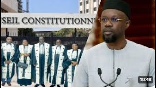 🛑Urgent La Décision du Conseil Constitutionnel démonte l’inéligibilité de Sonko et les 7 Sages [upl. by Mungam]