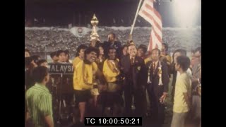 Thailand 01 Malaysia  1972 Kings Cup Final NO SOUND [upl. by Tremann]