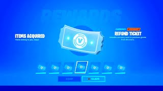 How To Get MORE REFUNDS TICKETS in Fortnite Chapter 3 Season 3 Return Requests Tutorial [upl. by Laehcym]