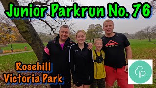 Junior Parkrun Rotherham  Rosehill Victoria Park My 76th Jnr Parkrun  My first 1st place finish [upl. by Evalyn]