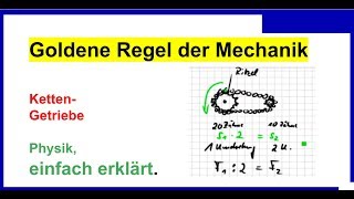 Getriebe Teil 0 Betrachtungen dazu  Goldene Regel der Mechanik 4 Physik [upl. by Hands]