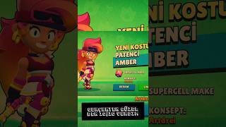 Brawl Stars Yeni Kostüm  Patenci Amber shorts brawlstars [upl. by Enail]