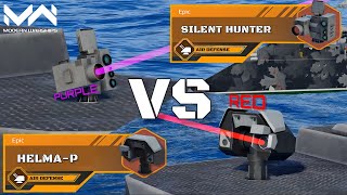 NEW VIP Air Defense HelmaP Vs Silent Hunter  Laser Air Defense Comparison  Modern Warships [upl. by Pressman825]