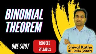 Binomial Theorem in One Shot as per 2024 syllabus  Shival Sir  IIT Delhi JEE Mains [upl. by Cooperman]