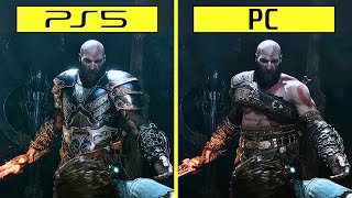 God of War Ragnarok PS5 vs PC Early Graphics Comparison [upl. by Tallulah]