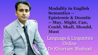 Modality in English Semantics  Epistemic amp Deontic  May Might Can Could Shall Should Must [upl. by Buyer]