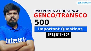 GENCO TRANSCO 500 Important Questions With Explanations Part12  tsgenco tstransco genco [upl. by Lemrej]