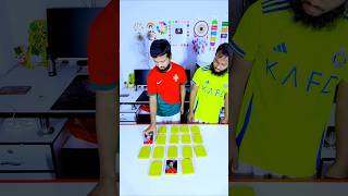 Memory Game of Matching two cards from Popular Footballers Amazing shorts game [upl. by Eimar750]