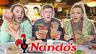 Last to STOP Eating NANDOS Wins £10000  Challenge [upl. by Mossolb960]