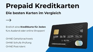 BESTE PREPAID KREDITKARTEN 2023  Kreditkarte Prepaid Vergleich und Testsieger Empfehlung [upl. by Hakceber760]