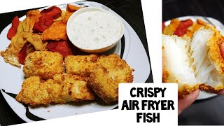 CRISPY FISH COD IN AIR FRYER  shorts [upl. by Zacek]