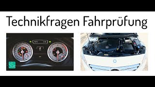 Technikfragen praktische Führerscheinprüfung  Sicherheitskontrolle Klasse B  Fahrprüfung [upl. by Valera580]