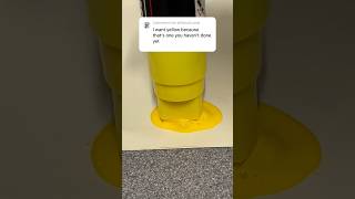 Activating THICK yellow POSCA marker shorts fyp asmr poscas asmrsounds [upl. by Camp]