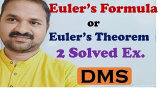 Eulers Formula  Eulers Theorem  2 Solved Examples  DMS  Discrete Mathematics  GATE [upl. by Ocsic111]