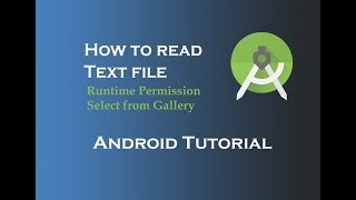 How to read text file in android Android Tutorial [upl. by Queen733]