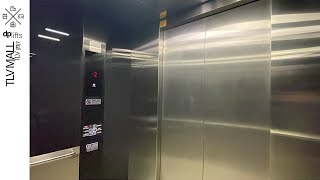 2016 Schindler 5500 MRL traction elevators  TLV Mall Tel Aviv Israel [upl. by Mossberg]