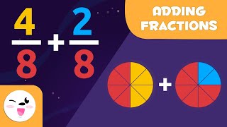 Learn How to Add Fractions  Same Denominator  Math for Kids [upl. by Olivero]