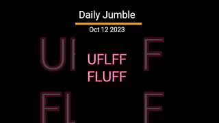 Daily Jumble Oct 12 2023  Jumble Answers for 10122023 [upl. by Jovia]