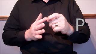 How to sign the alphabet in British Sign Language BSL  Left handed [upl. by Eessac]