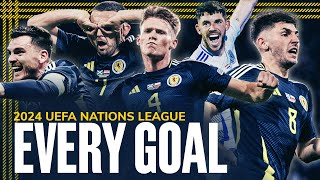 EVERY GOAL  UEFA Nations League 2024  Robertson McGinn McTominay amp More  Scotland [upl. by Gilliette]