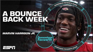 Marvin Harrison Jr has a BOUNCEBACK WEEK for Cardinals  The Domonique Foxworth Show [upl. by Llegna]