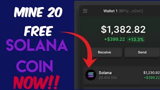 How To Earn 20 Free Solana Coin Every Day [upl. by Velvet]