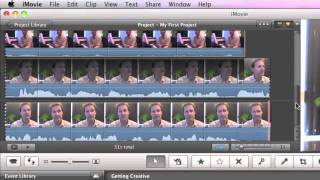 iMovie 11 Training Combining shots from two camera angles using Cutaways [upl. by Ecilahc733]