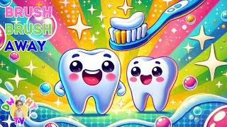 Brush Your Teeth Song  Fun Tooth Brushing Song for Kids  Brushy Brush [upl. by Neelyam]