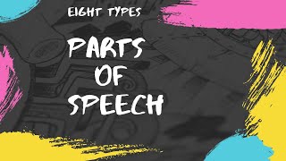 Eight Types of Parts of Speech  Examples  Exercise [upl. by Venator299]