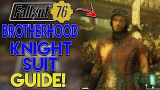 FALLOUT 76 Rare Armor Guide  Brotherhood Knight Suit [upl. by Elreath]