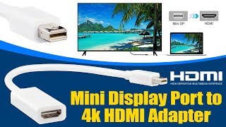 How to Mirror Macbook Air Display to HDMI Display I Mini Displayport to 4k HDMI Adapter [upl. by Anavoj]