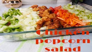 chicken popcorn salad recipe [upl. by Tupler]