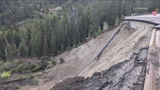 Road on Teton Pass catastrophically failed [upl. by Jehovah]