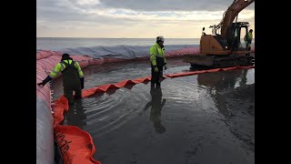 The NoFloods FlexWall  Cofferdam Project  Portable Dam [upl. by Hiro693]