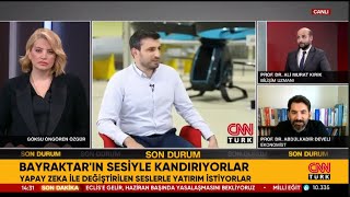 CNN Türk  Prof Dr Ali Murat Kırık  Yapay zeka ile ses görüntü taklidi yaparak dolandırdılar [upl. by Aneerol]