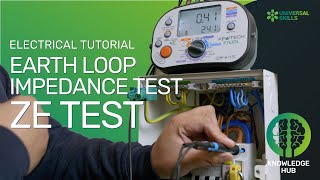 Earth loop impedance test ZE test [upl. by Gnos]