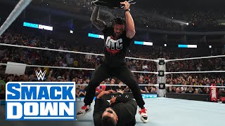 FULL SEGMENT Roman Reigns lays waste to The Bloodline SmackDown Aug 9 2024 [upl. by Danielle]