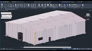 Steel warehouse in Advance Steel 2025 part3 [upl. by Jamaal]