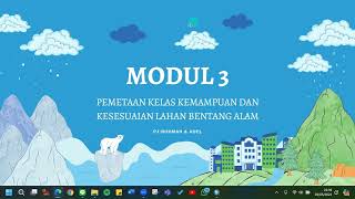 Modul 3 Part 1 Analisis Kelas Kemampuan Lahan Bentang Alam [upl. by Bartolome]