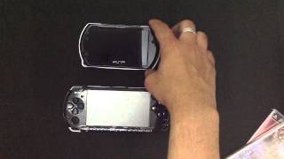 Comparação Entre PSP Go e PSP Normal  2 Unboxings de Games [upl. by Nordine]