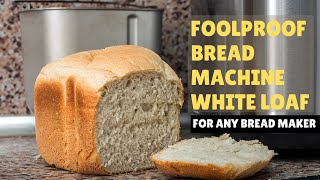 How To Make Fluffy White Bread In A Bread Machine Super Simple Recipe [upl. by Nylad]