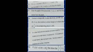 10th Class Maths SA1 Question Paper 2023 October Hyderabad Telangana focuseducation432 [upl. by Joby584]